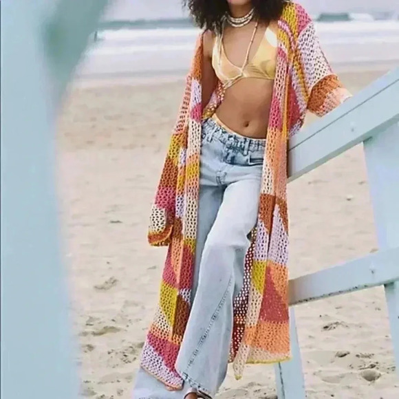 NWT Free People Chasing Rainbows Cardi size XS/S - Picture 2 of 4